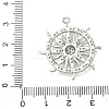 Brass Micro Pave Clear Cubic Zirconia Pendants KK-I476-06P-3