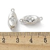 Brass Micro Pave Clear Cubic Zirconia Box Clasps KK-Z083-06P-3