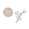 Clear Acrylic & Alloy Star & Moon & Planet Pendant Decorations HJEW-JM03051-3