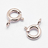 925 Sterling Silver Spring Ring Clasps STER-K167-076B-RG-2