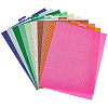 10Pcs 10 Colors Plastic Canvas Sheets for Embroidery DIY-AR0004-72-1
