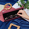 Rectangle PU Leather Necklace  Storage Boxes with Velvet Inside CON-WH0094-31D-01-3
