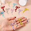 14Pcs 7 Colors  Spray Painted Alloy Pendants FIND-TA0004-71-6