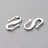 Brass S Hook Clasps KK-L205-04S-2