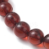 Natural Amber Round Beads Stretch Bracelets for Women Men BJEW-JB13378-3