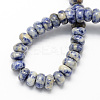 Natural Blue Spot Jasper Rondelle Beads Strands G-S105-6mm-19-2
