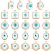 32Pcs 4 Style Rack Plating Alloy Enamel Pendants FIND-FH0004-13-1