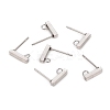 304 Stainless Steel Stud Earring Findings STAS-I150-03P-1