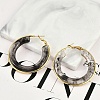 304 Stainless Steel Hoop Earrings For Women EJEW-B113-02G-02-1
