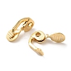 Brass Clip-on Earring Findings KK-F907-09G-2