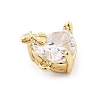 Brass Micro Pave Cubic Zirconia Pendants LS-KK-K371-40B-G-2