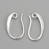 Brass Earring Hooks X-KK-R037-01S-2