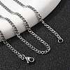 Non-Tarnish 304 Stainless Steel Curb Chain Necklaces X-NJEW-H492-01P-3