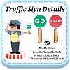 Plastic Traffic Sign DIY-WH0504-365-2