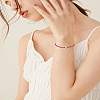 1Pc Lotus Alloy Charm Bracelets BJEW-LP0003-21-1