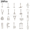 20Pcs 20 Style Rack Plating Alloy Pendants FIND-YW0007-52-1