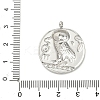 304 Stainless Steel Coin Pendants STAS-K252-19P-3