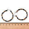 Alloy Enamel Hoop Earrings EJEW-P319-06P-3