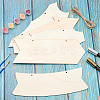 Wooden Ornaments WOOD-WH0107-32-6