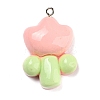 Opaque Resin Pendants LS-RESI-G078-01K-1