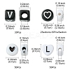 200Pcs Mixed Style and Shapes Acrylic Beads OACR-FS0001-68B-5