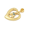 Brass Micro Pave Cubic Zirconia Pendants KK-N254-120C-G-2