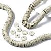 Flat Round Handmade Polymer Clay Beads CLAY-R067-12mm-02-2