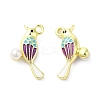 Alloy Enamel Pendants ENAM-D050-08G-01-1