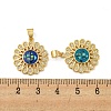 Brass Pendants Micro Pave Cubic Zirconia Pendants KK-K356-11G-3
