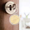6Pcs Commemorative Coin Plastic Pendant Keychain Sets KEYC-FH0001-50-6