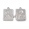 Non-Tarnish 304 Stainless Steel Bigs Pendants STAS-B031-16P-1