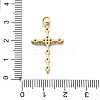Real 18K Gold Plated Brass Micro Pave Cubic Zirconia Pendants KK-L209-101G-02-3