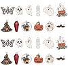 24Pcs 12 Styles Halloween Alloy Enamel Pendant ENAM-SC0003-38-1