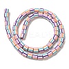 Polymer Clay Beads Strands CLAY-H006-01A-2