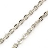 Tarnish Resistant 304 Stainless Steel Necklaces Women Cable Chain Necklaces NJEW-C079-01A-2