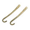 Tibetan Style Alloy Bookmark Makings PALLOY-P244-33AB-1
