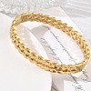 304 Stainless Steel Hinged Cuff Bangles SA-CBAB92B-01G-4