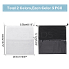 WADORN 10Pcs 2 Colors Blank Non-Woven DIY Craft Drawstring Storage Bags ABAG-WR0001-03-2