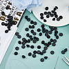 100Pcs 1-Hole Cloth Shank Buttons BUTT-FH0001-024-5