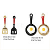 16Pcs 4 Styles Spray Painted Alloy Enamel Pendants ENAM-FP0002-87-6