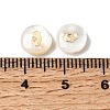Natural Freshwater Shell Flat Round Beads SHEL-C009-01B-3