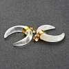 Natural Quartz Crystal Pendants G-A017-16G-2