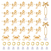 Brass Stud Earring Findings & Open Jump Rings KK-HS0001-79-1