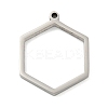Non-Tarnish 304 Stainless Steel Laser Cut Pendants STAS-U009-04A-P-1