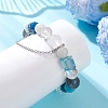 Natural Mixed Gemstone Beaded Stretch Bracelets for Women BJEW-TA00739-03-2