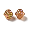 UV Plating Rainbow Iridescent Acrylic Beads PACR-M002-02C-3