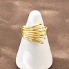 Irregular Brass Cuff Open Rings KK-CBA5A76-01G-1