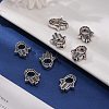 Tibetan Style Alloy Bead Frames LS-TIBEB-A123963-AS-LF-4
