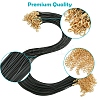 36Pcs Black Waxed Cord Necklace Making NCOR-FS0001-05G-2