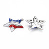 Rack Plating Alloy Enamel Pendants PALLOY-N172-052P-3